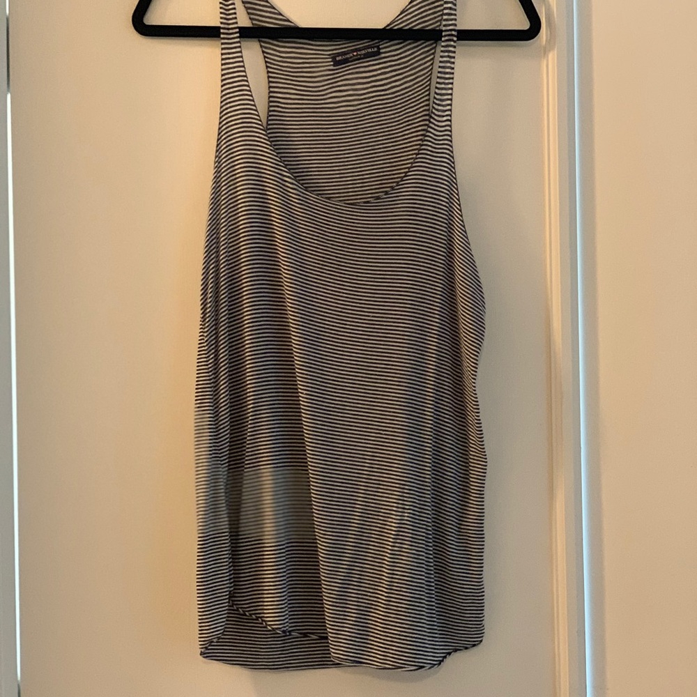 Brandy Melville- Striped Racerback Tank Top